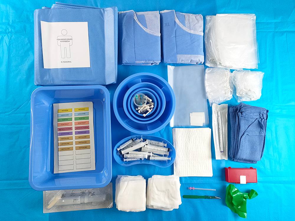 CE ISO13485 Certified Angiography Pack